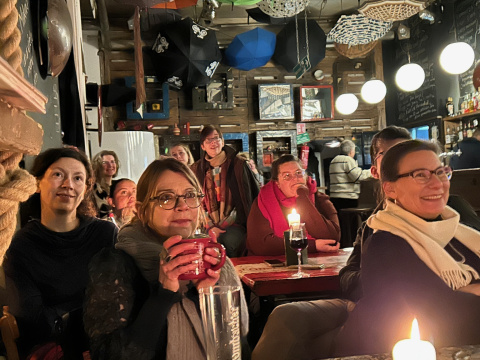 Audience at Jan Carson's Wuppertal reading